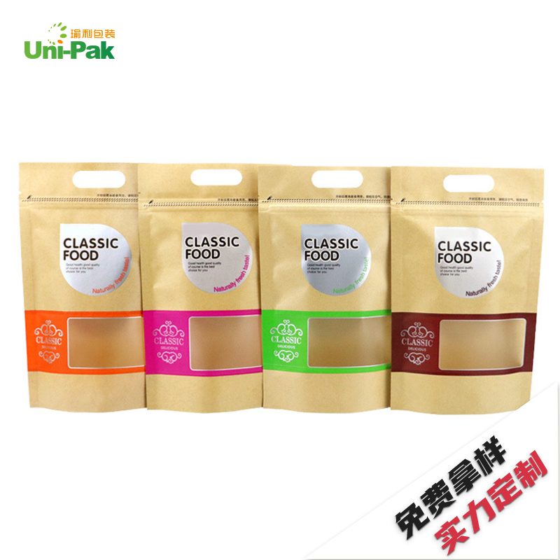 开窗牛皮纸袋—休闲食品开窗袋